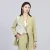 Import New Design Full Sleeve Patchwork Lapel Blazer Office Plaid Woman 2 Piece Casual Pant Suits from China