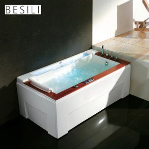 New design indoor corner whirlpool jacuzz bath tub acrylic massage bathtubs for adults with pillow and massage jets
