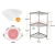 Import New design three layers storage rack high quality stainless steel metal kitchen storage plate racks from China