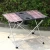 Import New product metal outdoor picnic 600D oxford foldable clear hole table camping table aluminum from China