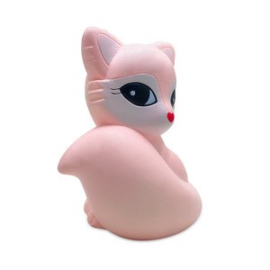 New yiwu products big fox toys slow rise animal squishy pink knead toy for girl