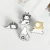 Import New zinc  alloy cartoon brooch originality lovely black and white  soft enamel pin from China