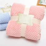 Newborn Swaddle Wrap Super Soft bubble baby fleece blanket