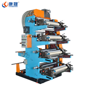 Newest machine six color flexographic printing machine for plastic film printing