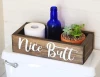 Nice Butt Bathroom Decor Box - Toilet Paper Holder - Farmhouse Rustic