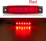 NITOYO 6 LED DC12v 24c Side Marker and Clearance light for Trailer RV Boat Indicators Decorative
