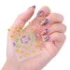 NL05 Gold blocking 3d nail art sticker  30 sheets/set nail decal sticker wholesale nails sticker for nail tips decoration