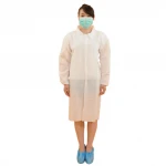 Nonwoven disposable white lab coats