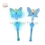 Import Novelty Flashing light up Magic Optical Butterfly Wands Colorful LED Princess Ball Luminous Stick LED Spin Toy light up toys from China