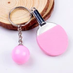 Novelty Mini Table Tennis Ball Ping Pong Keyring Key Chain