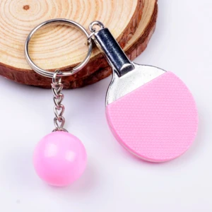 Novelty Mini Table Tennis Ball Ping Pong Keyring Key Chain
