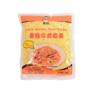 OEM 180g Wholesale Japanese Fresh Ramen Noodles non Fried Instant Soup Noodles Vegan Ramen Manufacturer