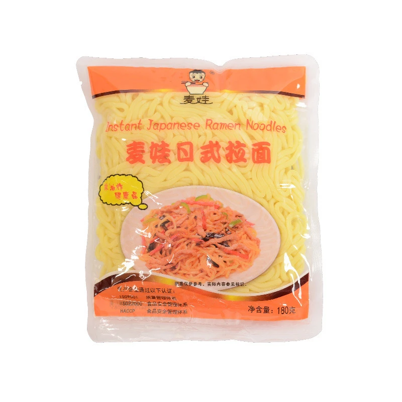 OEM 180g Wholesale Japanese Fresh Ramen Noodles non Fried Instant Soup Noodles Vegan Ramen Manufacturer