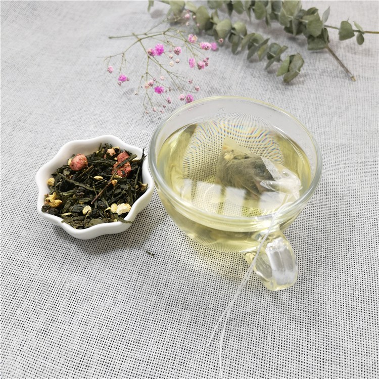 oem natural strawberry citrus fruit flavored herbal green tea for smoking women