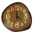 Import OEM new arrive custom morden rustic style home living room decorative wood wall clock with Led light from China