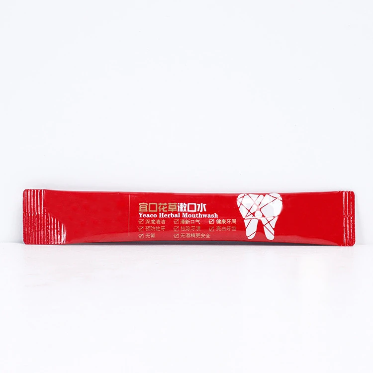OEM ODM Wholesale Custom Logo Mouth Wash Alcohol Free Mini Gargle Whitening Mouth Wash In Sachet Mouth Wash Pack