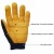 Import OEZRO WO-8001 Black and yellow full finger leather deerskin motorcycle Racing gloves from China