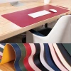 Office Game Mouse Pad Resting Surface Protective dining Desk Writing Mat Easy Clean PU Leather Desk Mat laptop pad