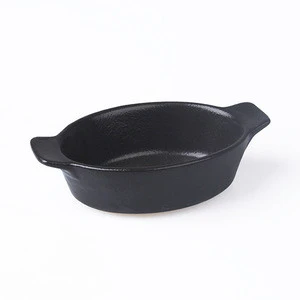 ONE-MORE Black-glaze Bakeware with Handle Series