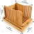 Import Organic Bamboo Bread Slicer Cutting Guide For Homemade Bread Loaf Cakes Bagels Foldable And Compact With Crumbs Tray from China