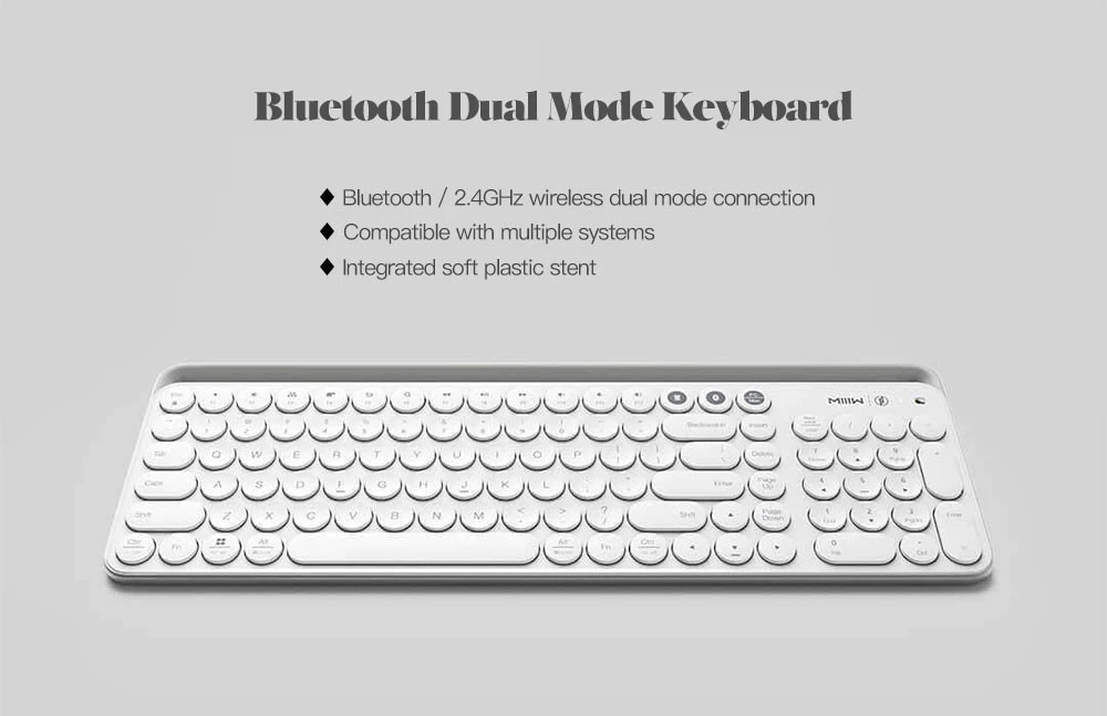 Original Xiaomi Miiiw Dual Mode Keyboard MWBK01 104 Keys 2.4GHz Multi system Compatible MI Wireless Portable Keyboard