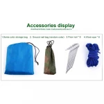 Outdoor Multi-function Canopy Waterproof Sunscreen Beach Pergola Tent Lightweight Moisture Mat