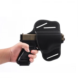 Outdoor Tactical Concealed Leather Holster Hunting IWB Concealed Carry Gun Holster for Glock 17 1911
