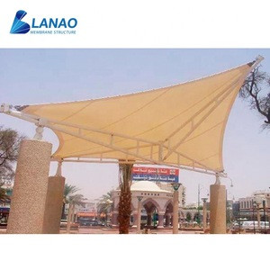 Park playground garden tensile membrane structure awning tent waterproof sun shade fabric canopy design-build
