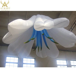 Party Decoration inflatable flower with LED Lights
