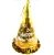 Import Party silver happy new year Accessories Foil Cone Hats from China