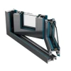 Patio Thermal Patio Insulation Double Tempered Glass Aluminium Slide Folding Bifold Accordion Doors