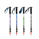 Pelliot Custom Logo Adjustable Hiking Alpenstock Trekking Poles with Carbon Tunggsten Steel Walking Stick