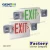 Import Permanent Rechargeable Emergency lighting Exit Sign from China