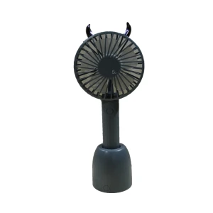 Personal 5Gfan  Bear Ear Devil Horn Usb Desk Cooling Fan 3 Speeds 5 Blades Angle Adjustable With Mirror Base