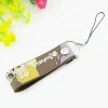 personalized OEM soft pvc rubber mobile phone security strap