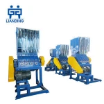 PET bottle PP PE film waste recycling plastic crusher / PVC pipe crushing machine