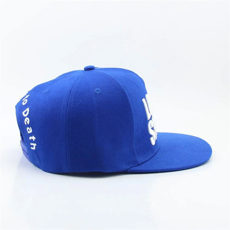 Plain Blank Cap Hiphop Embroidered Custom Logo Snapback 6 Panel Hat For Men