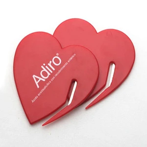 plastic heart shaped envelope letter opener