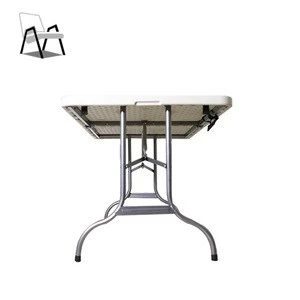plastic outdoor furniture L 5ft  1.5meters Outdoor Folding Plastic Rectangular Table used for picnic party camping