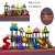Import Plastic Outdoor playground with Swing and double slide indoor amusement park equipment from China