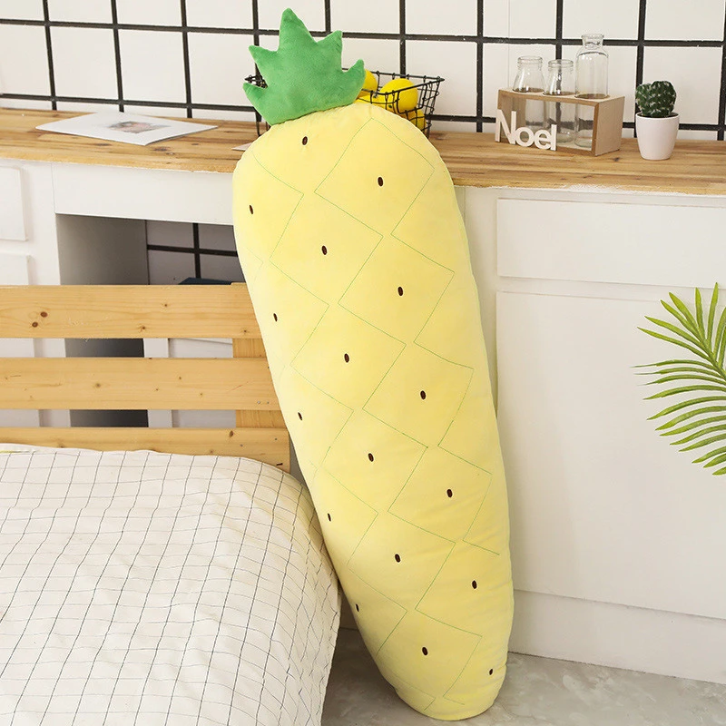 Plush Size Plush Long Carrot Corn Pineapple Cactus Strawberry Toys Pillow Cushion