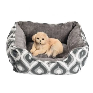 Popular for the market grey soft pet travel bed crate dog outdoor pet bed
