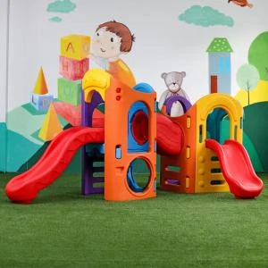 Popular Hot Selling Garden Plastic Playground Plastic 8 in 1 adjustable Play baby Slide Playground for Children