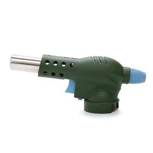 Portable camping gas torch flame gun kitchen butane lighter torch