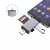 Import Portable type C to card reader +USB hub adapter 4 in 1 Multi-function Type-C to usb Hub Adapter converter with SD/TF card slot from China