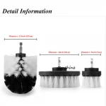 Power Scrubber Brush Drill Brush Clean for Bathroom Surfaces Tub Shower Tile Grout Cordless Power Scrub Cleaning Kit