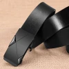 Premium Quality Dress Waist Ratchet Adjustable Belts Automatic Buckle Business Casual Men&#39;s Genuine Leather belt