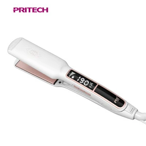 PRITECH LED Display Ceramic Coating  Private Label Ionic Flat Iron Hair Straightener