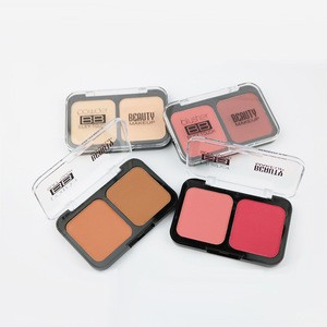 Private Label Blusher Contour Makeup Cosmetic Double Colors Matte Blush