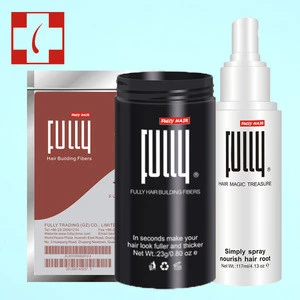 Private Label Hair loss treatment FDA and EU Approved Fully Hair Building fiber
